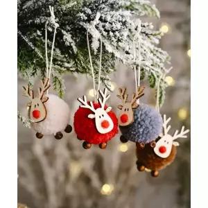 MASHATOO 북유럽 감성 루돌프 오너먼트 트리 장식 4종 2세트 2099170