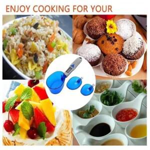 A52Q-3개의 측정 숟가락이 있는 전자 디지털 주방 저울 우유 가루 향신료 500G/0.1G Ram을 부분별로 나누는