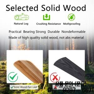 42 60인치 천연 나무 선풍기 (조명 리모컨 포함) 저소음 DC 모터 (85 265V)