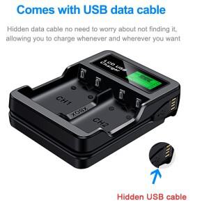 HQIX 적용 가능 Xbox One S X 엘리트 시리즈 게임 컨트롤러 충전기 배터리용