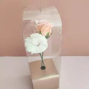 핸드메이드 꽃 포장 케이스 플라워 꽃다발 포장 케이스 로즈골드 선물