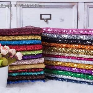 의류용 스팽글 원단 반짝이 로즈 골드 실버 무대 파티 웨딩 DIV 장식 바느질 너비 130x50cm 3M 호환m