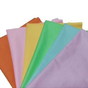 핑크 퍼플 블루 그린 옐로우 오렌지 단색 무지 코튼 원단 패치 워크 천 DIY 바느질 퀼트 소재 40x50CM