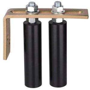 슬라이드 게이트 가이드 롤러, L자형 브래킷이 있는 6인치 범용 나일론 롤러 가이드, 슬라이딩 롤링 게이트용 조절 가능한 지지 어셈블리 / 반 도어