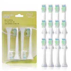 주주미엘 필립스 소닉케어 전동칫솔 호환 옵티멀 화이트 리필모 16개입