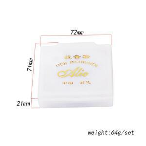 B702 13 노트 기타 튜너 바이올린 베이스 우쿨렐레 음악 학생 교사용 호환  피치 튜닝 도구 화이트 케이스