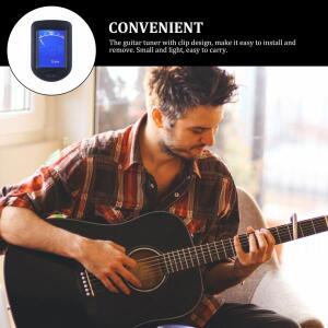 1세트  기타 튜너 베이스 우쿨렐레 바이올린 포크 연주자들  유연 휴대 튜닝 도구