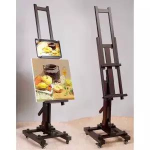 바퀴달린 접이식 대형이젤 미술 학원 전문가 스탠드