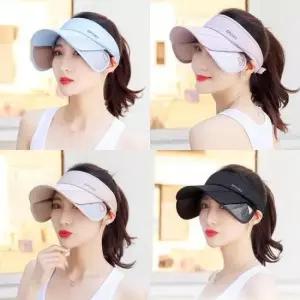 여름썬캡 사이드 챙조절 여성 스포츠 썬캡 찍찍이밴드 골프모자