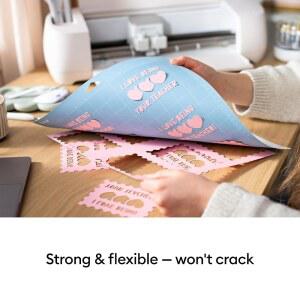 크리컷 라이트그립 커팅 매트 보호 12인치 위해 사용하여 벨럼 재사용 카드스톡 등과 매트 있는 함께 12인치 가능한 용지 탐험 사용하세요 라이트 3개 공예용 프린터 제작자 필름이