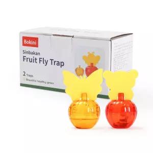 Bokini 초파리 퇴치 유인제 날파리 fruit fly 신박한 초파리 트랩 (2개입) x 3개