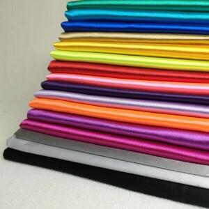 밝은 반짝 이는 스트레치 새틴 원단 댄스 드레스 스포츠 및 요가 소재 용 스판덱스 라이크라 천 검정 흰색