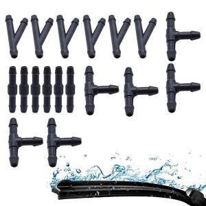 18개입 앞유리 워셔 호스 커넥터 - TYI 타입 분배기 피팅 펌프 연결 파이프 조인트