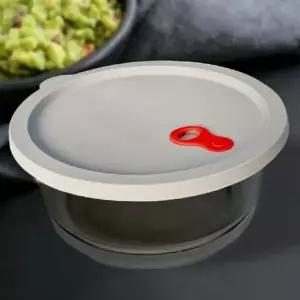밀폐 반찬통 내열 실리콘 유리 다용도 뚜껑 용기 주방