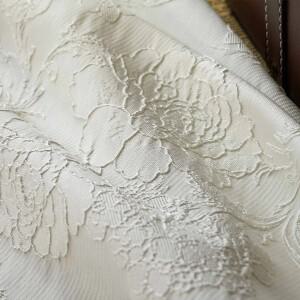 단색 무지 구호 대형 꽃  원사 염색 자카드 직물  여성 드레스 의류 가방 장식 봉제