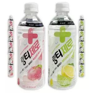 링티 제로 복숭아 500ml + 레몬 500ml 6개 (총12개)