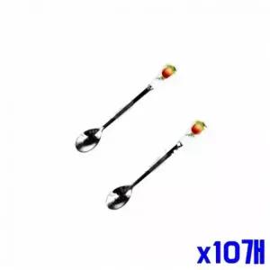 디저트스푼 복숭아 디자인 티스푼 20개입 과일스푼 세트