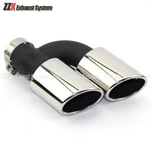 호환 액세서리 스테인레스 스틸 자동차 차량용 호환 후면 배기관 머플러 팁 클램프  Audi A4 A5 A6 A7 S4 S