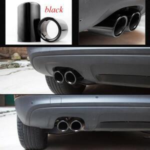 2피스 크롬 도금 스테인레스 스틸 자동차 차량용 호환 배기 머플러 팁 파이프 커버 카바 Q5/A4/A4L/A3 폭스