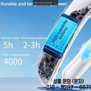 TEC 반도체 냉각 기능이 있는 목걸이형 선풍기 100단 속도 저소음 날개 디자인 LED 디스플레이 긴 배터리
