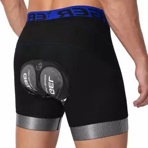 남성용 X-TIGER 자전거 반바지 5D 젤 패딩 미끄럼 방지 다리 사이클링 속옷 산악 라이딩 로드 바이크