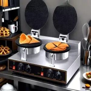 와플기계 또띠아그릴 전병누름기 만들기 센베 크레페 카페 수플레 오징어 휴게소