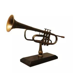 트럼펫 장식 소품 모형 북고풍 악기 C형 인테리어 오브제