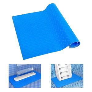 DECOHS 16인치 x 36인치 풀 사다리 매트-대형 수영장 스텝 매트, 지상 라이너 및 계단용 미끄럼 방지 패드 포함 (윌로우)