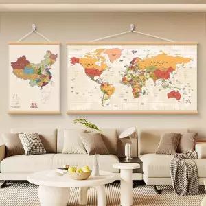 액자 마그넷 보드 자석판 인테리어 월드맵 대형 벽걸이