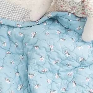 돈에이치 낮잠이불 60수 아사면 블루 인테리어 덮는이불 쇼파담요