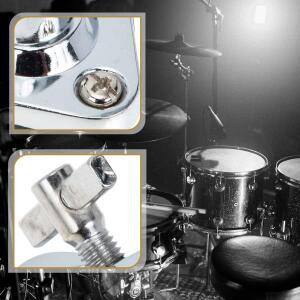 베이스 드럼 레그 지지대 교체용 호환 홀더 세트 타악기 호환 액세서리 용품