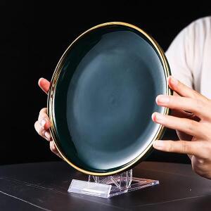 투명 디스플레이 이젤 조정 가능한 플라스틱 판 거치대 스탠드  프레임 랙 결혼식 생일 홈 장식