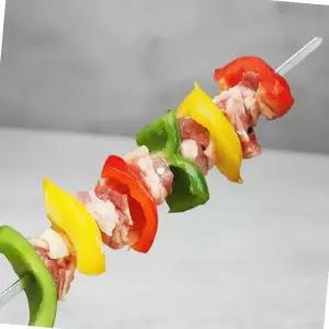 스테인리스 바베큐 꼬챙이 10P 40cm 캠핑용 구이 꼬치 세트