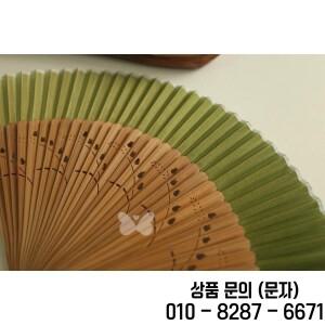 휴대용 66인치 잔디 녹색 댄스 팬 문 여성용 미니어처 중국 한푸 (냉방 및 가정용)