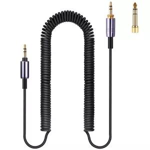 소니 WH-1000XM4 MDR-XB950B1 헤드셋 오디오 테크니카 ATH-M50xBT2 헤드폰과 호환되는 FAEAL 코일 케이블