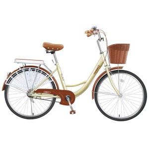 성인 여성용 자전거 클래식 바구니 26인치