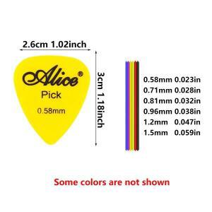 6pcs 매트 기타 피크 상자 혼합 0.58MM-1.5MM 플라스틱 일렉트릭 기타베이스 우쿨렐레  JXB