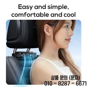 1/2PCS 3000mAh 타입 C 충전식 휴대용 자동차 시트 팬 3단계 조절 가능 헤드레스트 냉각 내부 액세서리