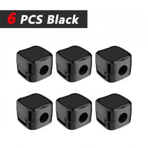 홈 오피스 차량 벽 데스크탑 침대 옆 탁자용 자석 케이블 클립 조절 가능한 코드 홀더 | 책상 밑에 붙이는