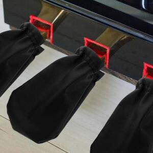 방수 피아노 페달 커버 카바 세트 3개 페달용 - 헤비 듀티 나일론 보호 슬리브 업라이트 그랜드 풋 패드 바