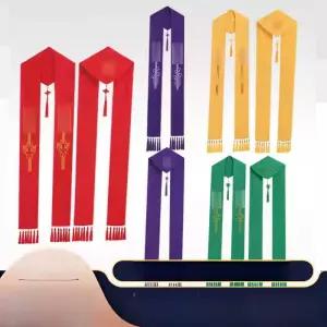 목사스톨 스툴 종교 성직자 용품 크로스 가운 모음