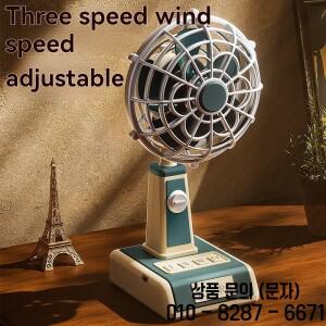 레트로 USB 충전 휴대용 팬 조용한 미니 여름 야외 사무실 매우 접이식