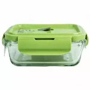밀폐용기 330ml(873150) 직사각 오븐락 1호 유리반찬통 스텐밀폐용기