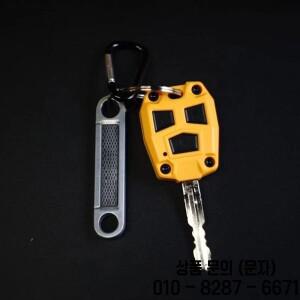 2007 ~ 2 버튼 3 키 케이스 실리카 젤 도요타 FJ 크루저 체인 금속 링 수정 액세서리