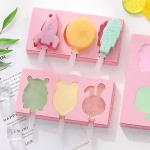 아이스크림 만들기 틀 3구 샤베트 몰드 도구