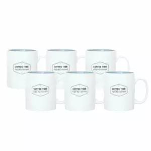 카페머그컵 세트 그레이그린 도자기컵 커피컵 마시는잔 6P