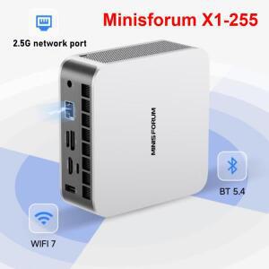 미니스포럼 AI X1 255 미니 PC AMD 라이젠 7 DDR5 M.2 SSD OCuLink 내장 스피커 WiFi7 BT5.4 및 게이밍의