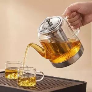 유리 티포트 1.5L 차주전자 차거름망 세트