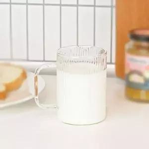 유리컵 머그잔 세트 300ml 2P 커피잔 홈카페 유리잔