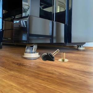 피아노 캐스터 교체용 호환 바퀴 헤비 듀티 나일론 업라이트 부품 무소음 이동 바닥 안정성